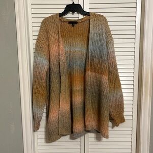 NWOT Lane Bryant Women's  Gradient Cardigan in Earth Tones